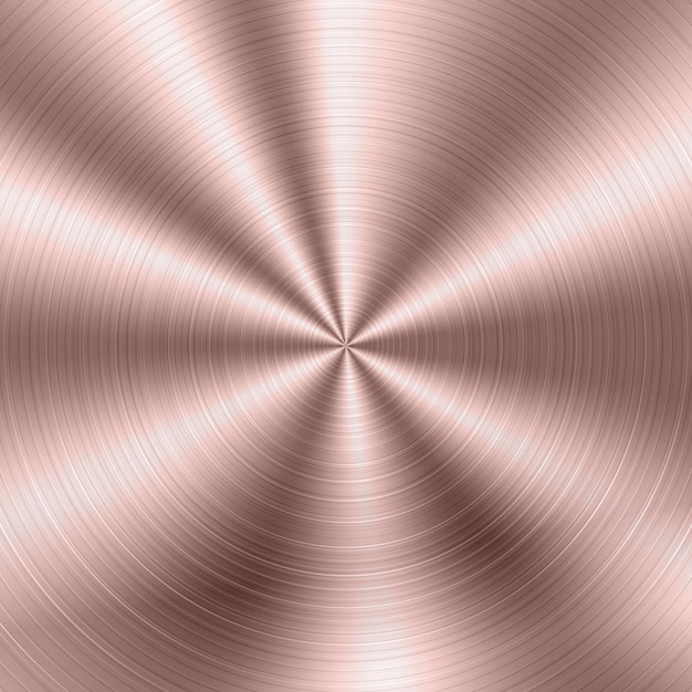 Алюминиевый текстурный фон с векторной иллюстрацией из розового золота