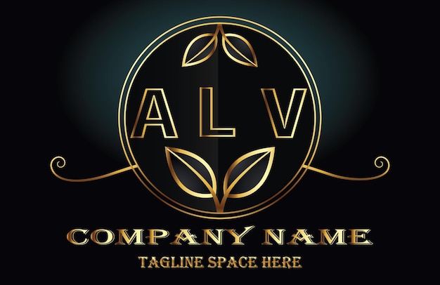 Alv letter logo