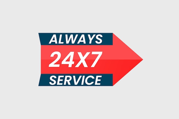 Always 24x7 service vector