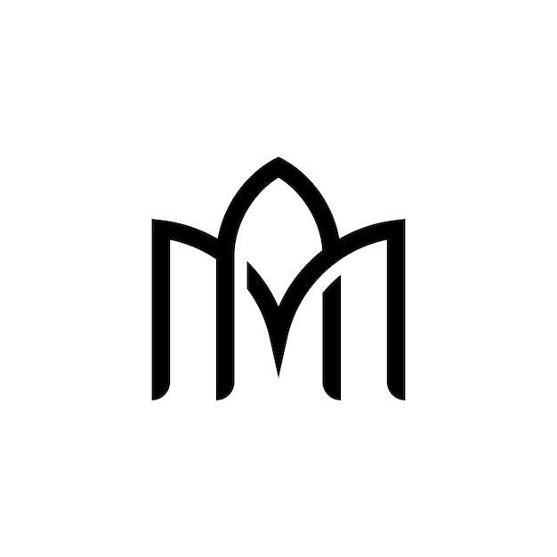 Вектор Концепция логотипа am, a, m