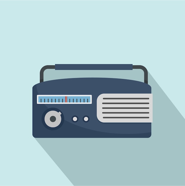 Am radio icon Flat illustration of am radio vector icon for web design