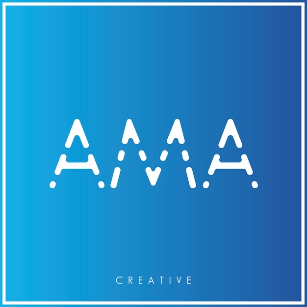 AMA Creative Vector Latter Logo Design Minimal Latter Logo Premium Vector Illustration Monogram
