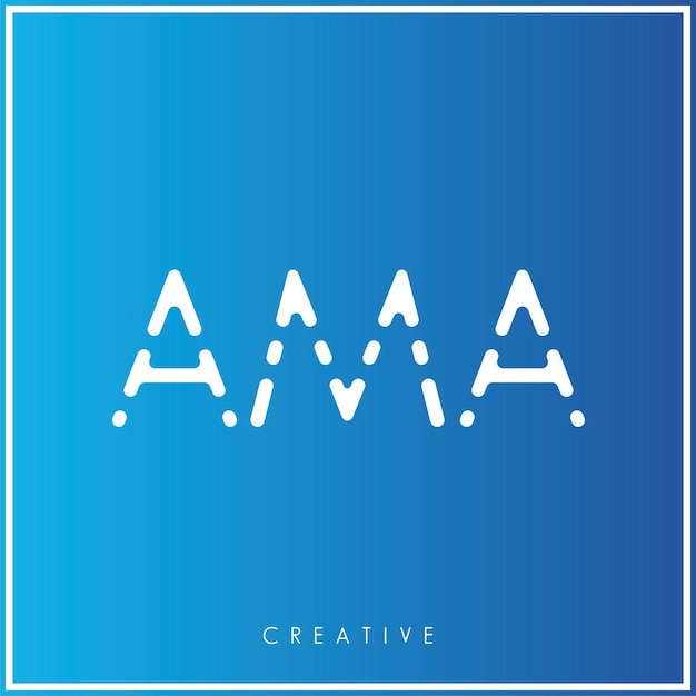 Vector ama creative vector latter logo design minimal latter logo premium vector illustration monogram