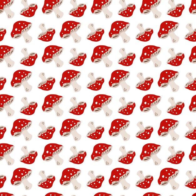 Premium Vector | Amanita mushroom in a red hat on a white background