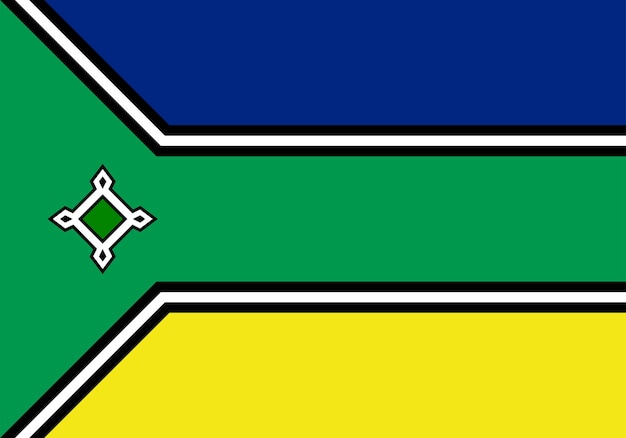 Флаг штата амапа, векторная иллюстрация бразилии