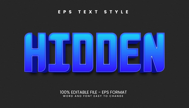 Amazing 3d editable text effects