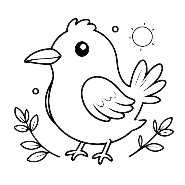 Amazing Bird for toddlers coloring books