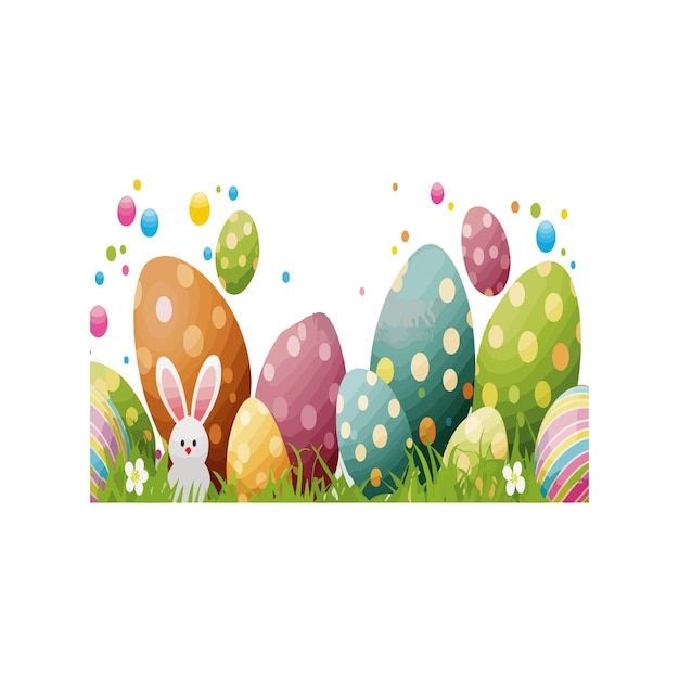 Amazing and Classic Easter Background and Easter Logo