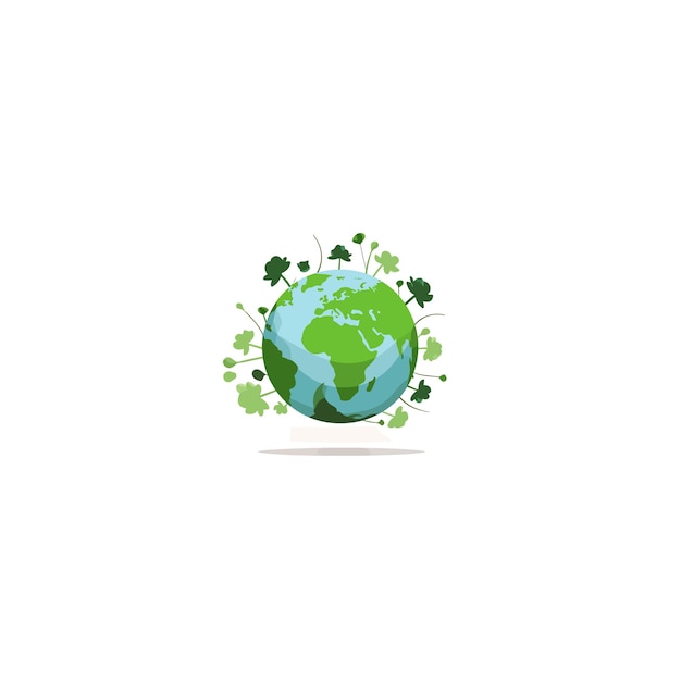 Vector amazing and classy earth logo earth background earth