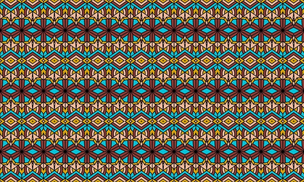 Amazing dynamic dynamic modern ethnic batik pattern full of colors