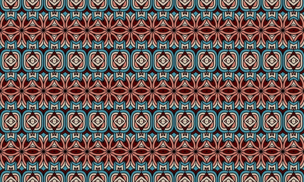 Amazing dynamic dynamic modern ethnic batik pattern full of colors