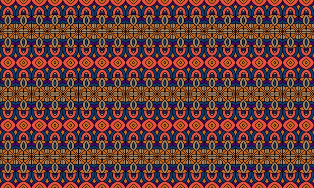 Вектор Удивительный динамичный динамичный современный этнический батик, полный цветов