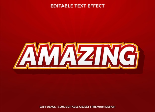 Amazing editable text effect font template with abstract background style use for business logo