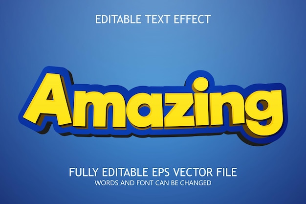 Amazing editable text style effect