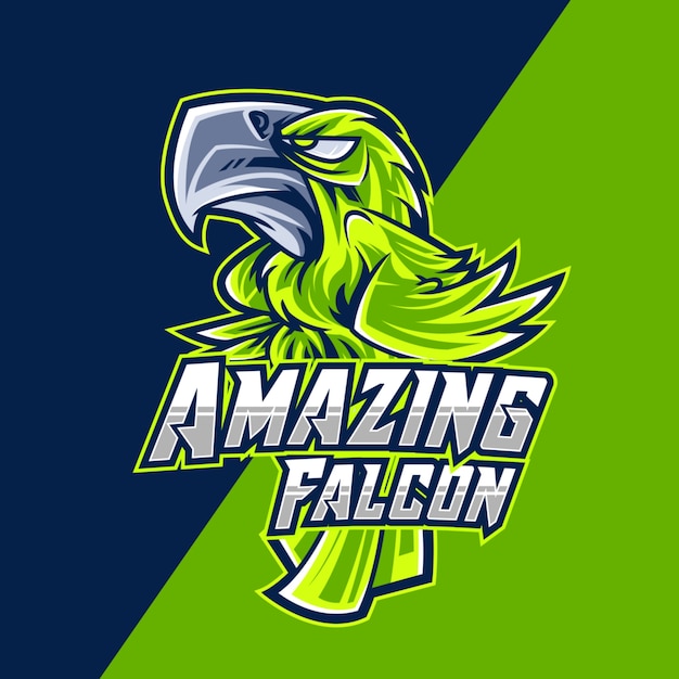 Vector amazing falcon esport logo