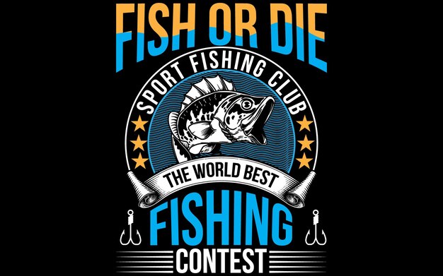 Amazing Fishing T shirt vector