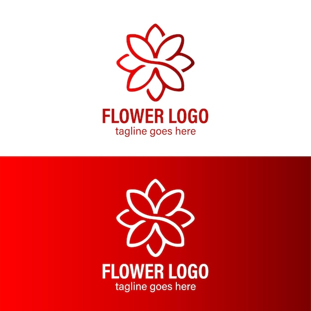 Vector amazing flower logo vector design