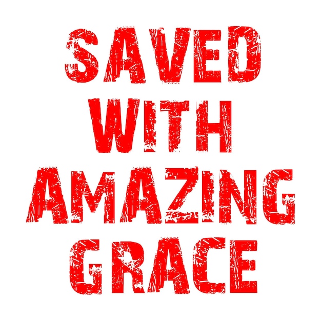 Векторный дизайн футболки Amazing Grace Typography