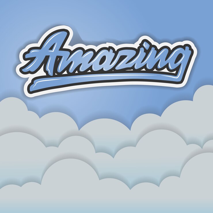Vector amazing hand lettering paper vector