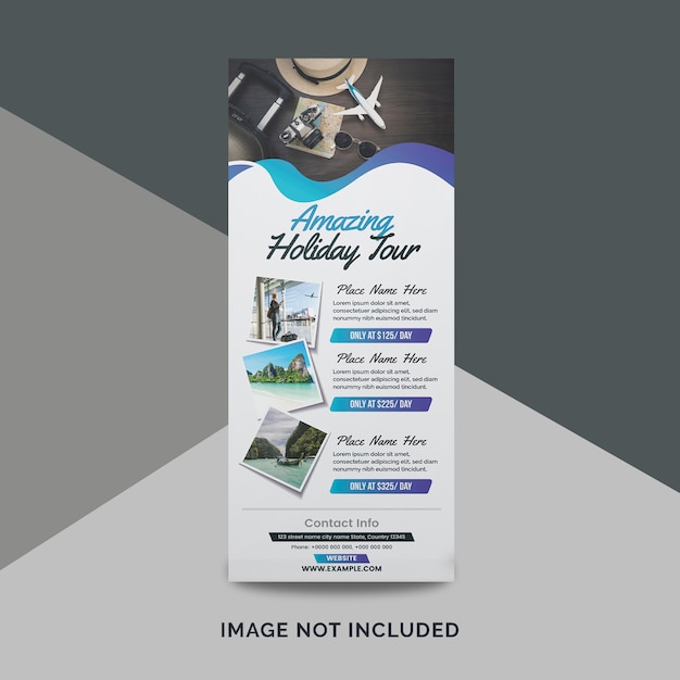 Amazing Holiday Travel Agency Roll-up Banner