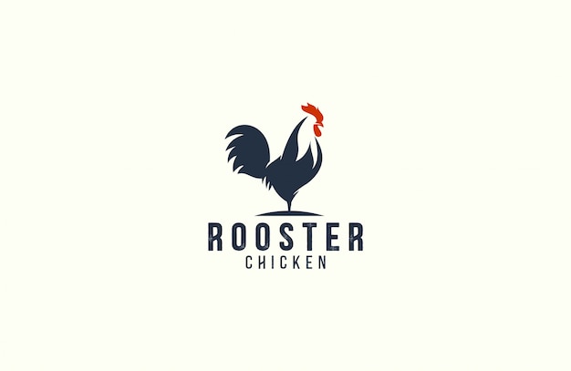 Vector amazing rooster logo template