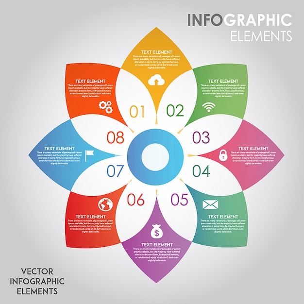 벡터 놀라운 벡터 인포 그래픽 디자인