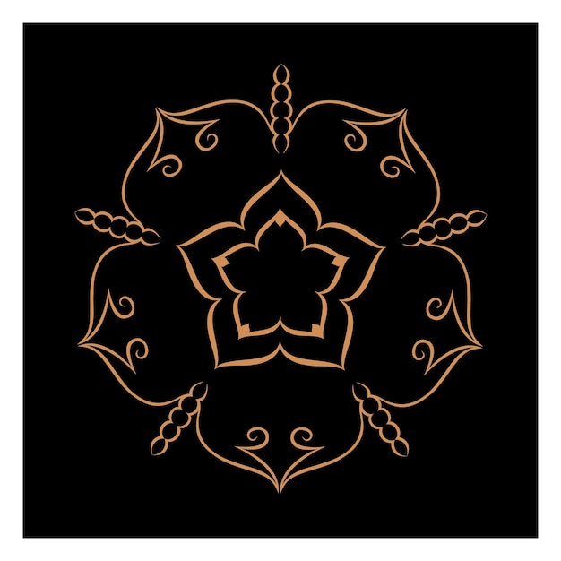 Amazing vector mandalas in different themes in oriental style for luxury logos designs