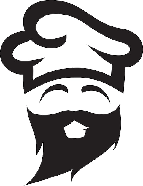 Vector ambachtelijke chef-kok logo icon vector