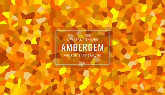 Amber Crystal Texture Vector Background