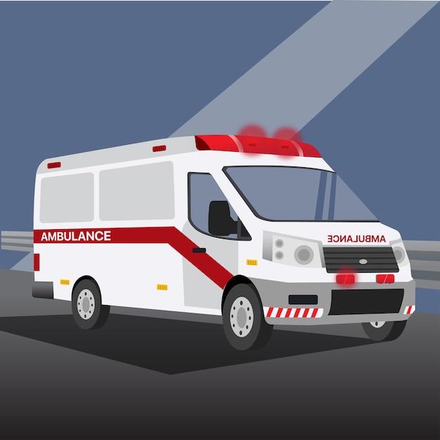 Ambulance car Vector