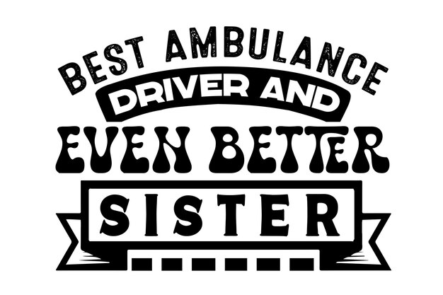 Vector ambulance driver svg bundle