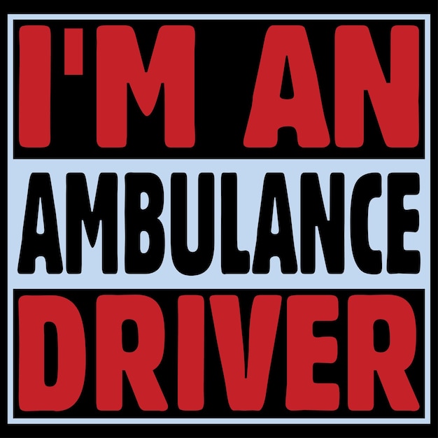 Ambulance Driver TShirt Bundle Design