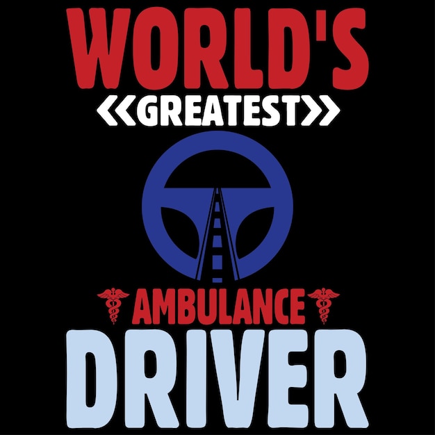 Ambulance driver tshirt bundle design