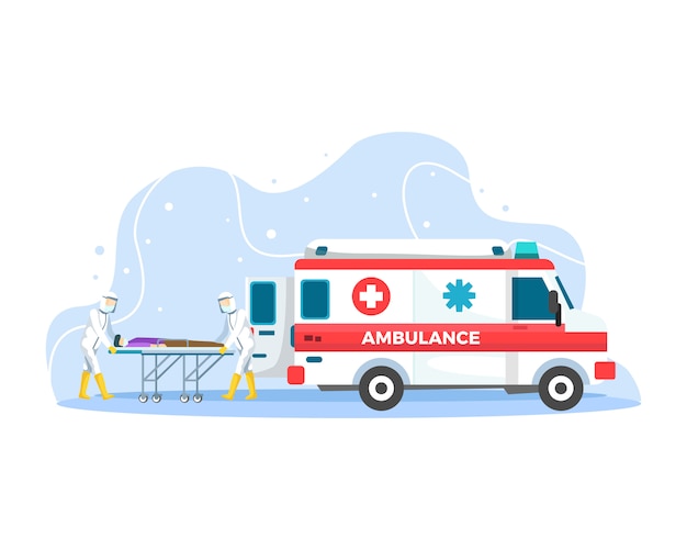 Concetto di emergenza dell'ambulanza