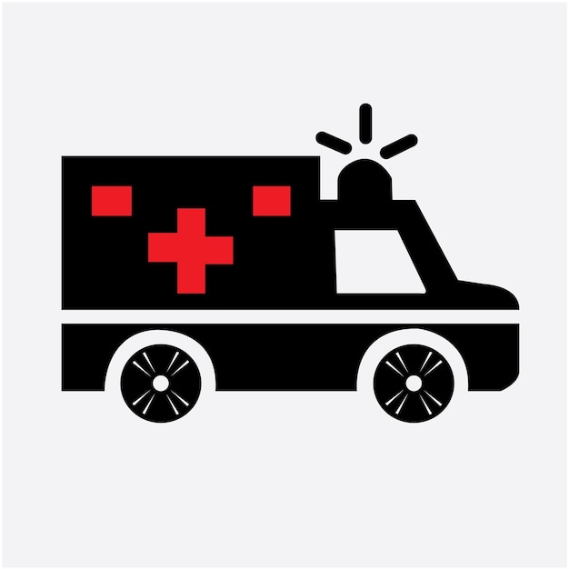 Vector ambulance graphic design , vector illustration