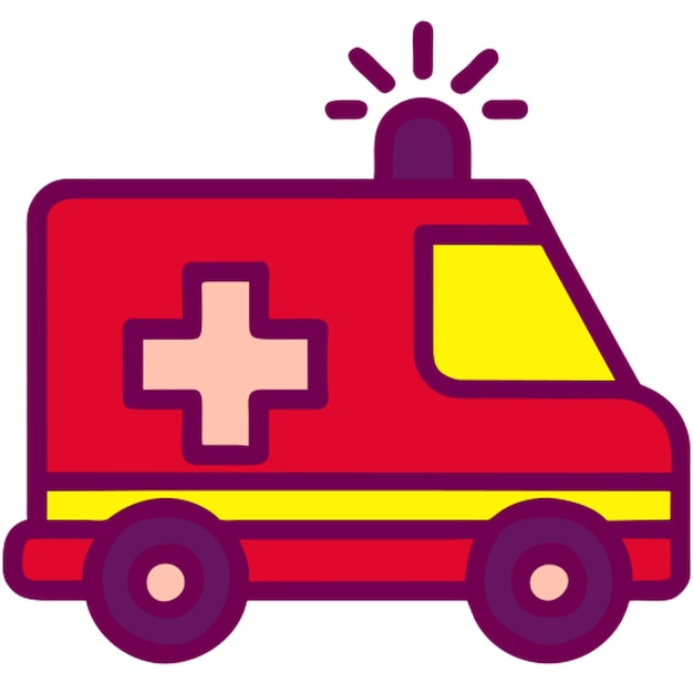 Vettore icona dell'ambulanza