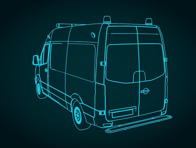 救急車のイラスト