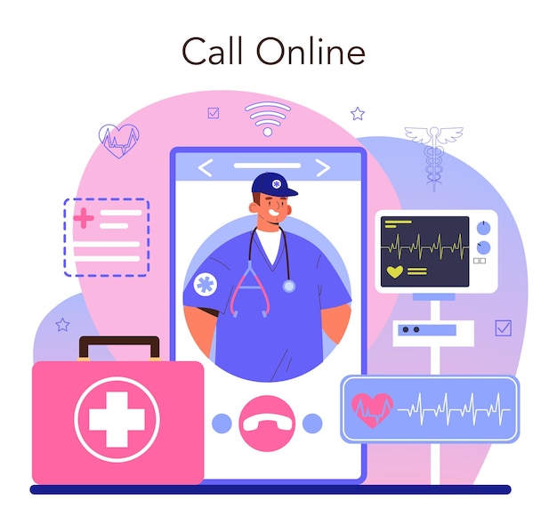 Ambulance online service of platform. spoedarts