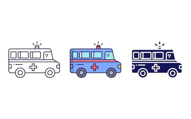 Ambulance vector icon