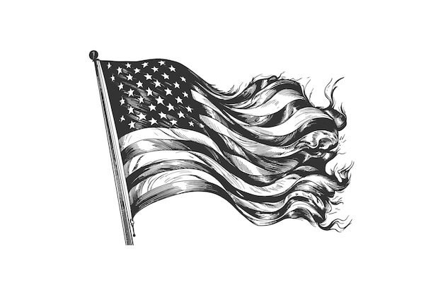 Vector america flag vector illustration design