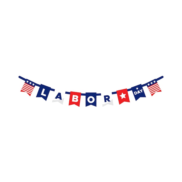 America Labor Day Vector Design