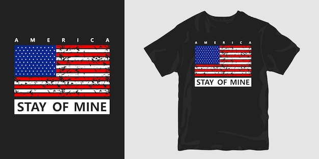 America stay of mine t-shirt  with flag
