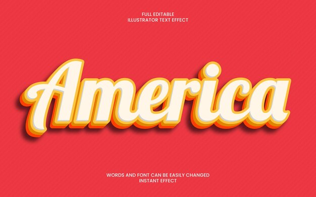 America text effect