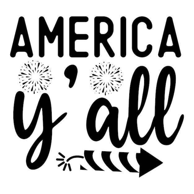 Vector america y'all svg