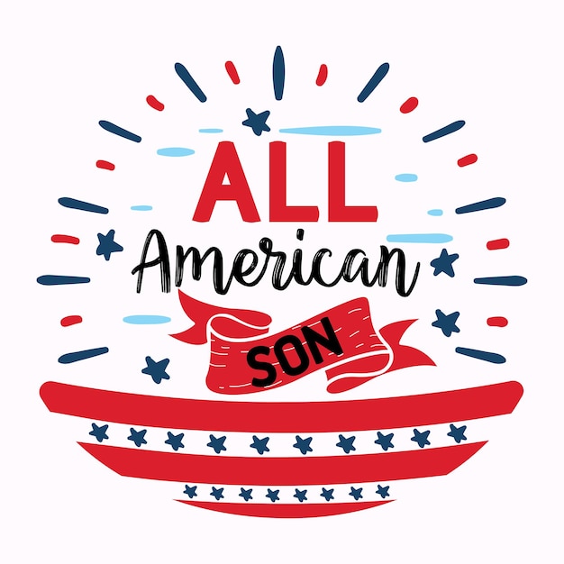 Vector american 4th of july svg clipart