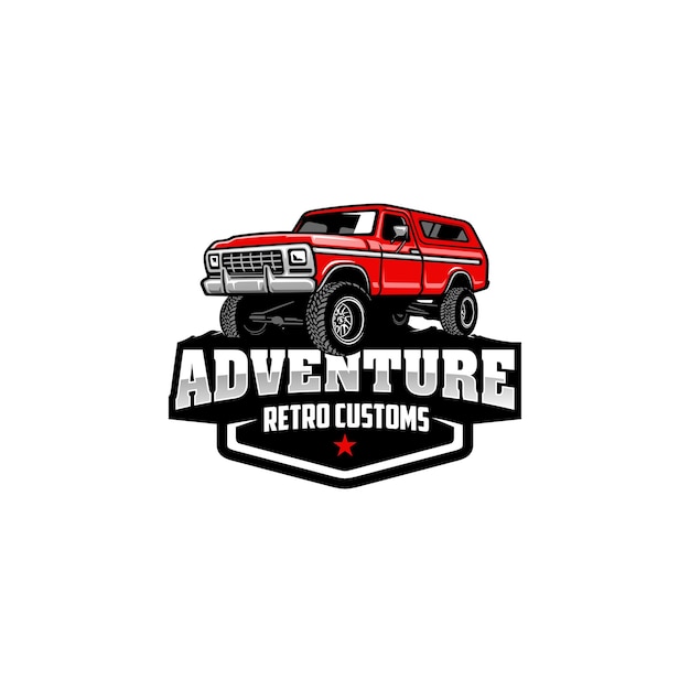 American adventure car suv logo vector