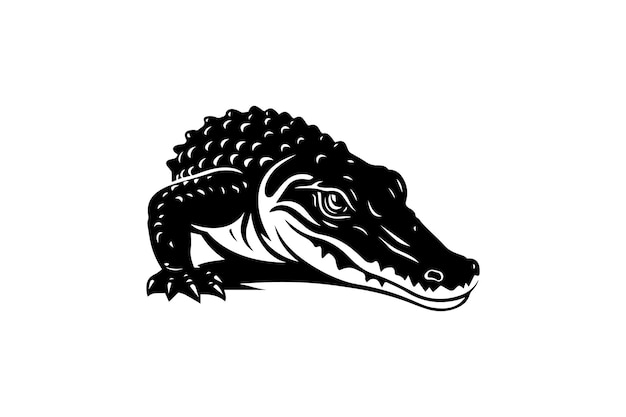 Vector american alligator icon