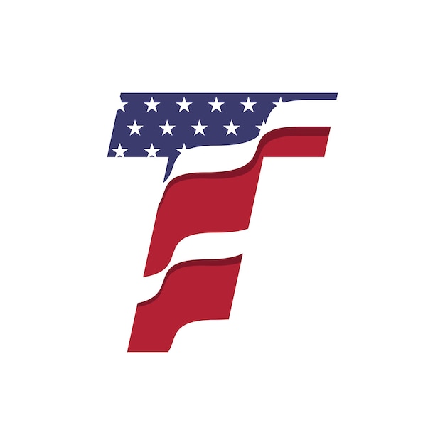 アメリカのアルファベットの旗T