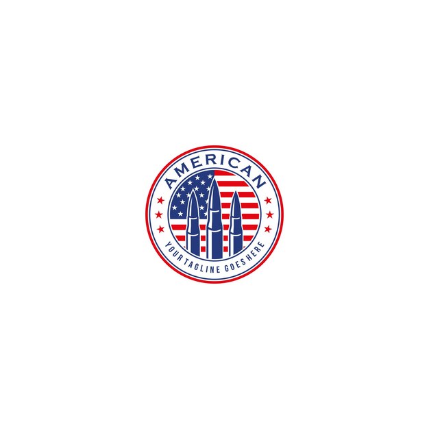 Design del logo delle munizioni americane.