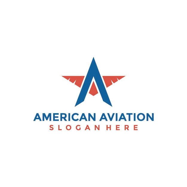 Design del logo dell'american aviation college